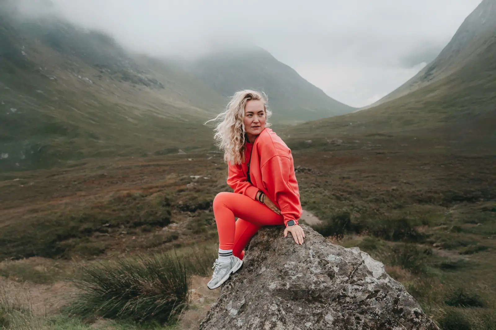 Cordelia in den Highlands von Glencoe, Schottland